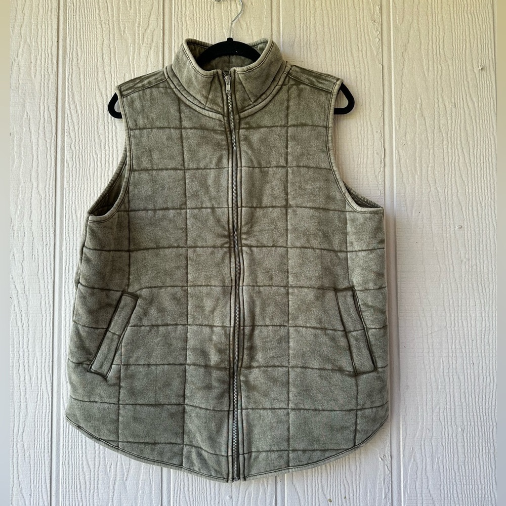 Westbound Olive Quilted Vest